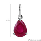 African Ruby Solitaire Pendant in Sterling Silver 1.50 Ct.