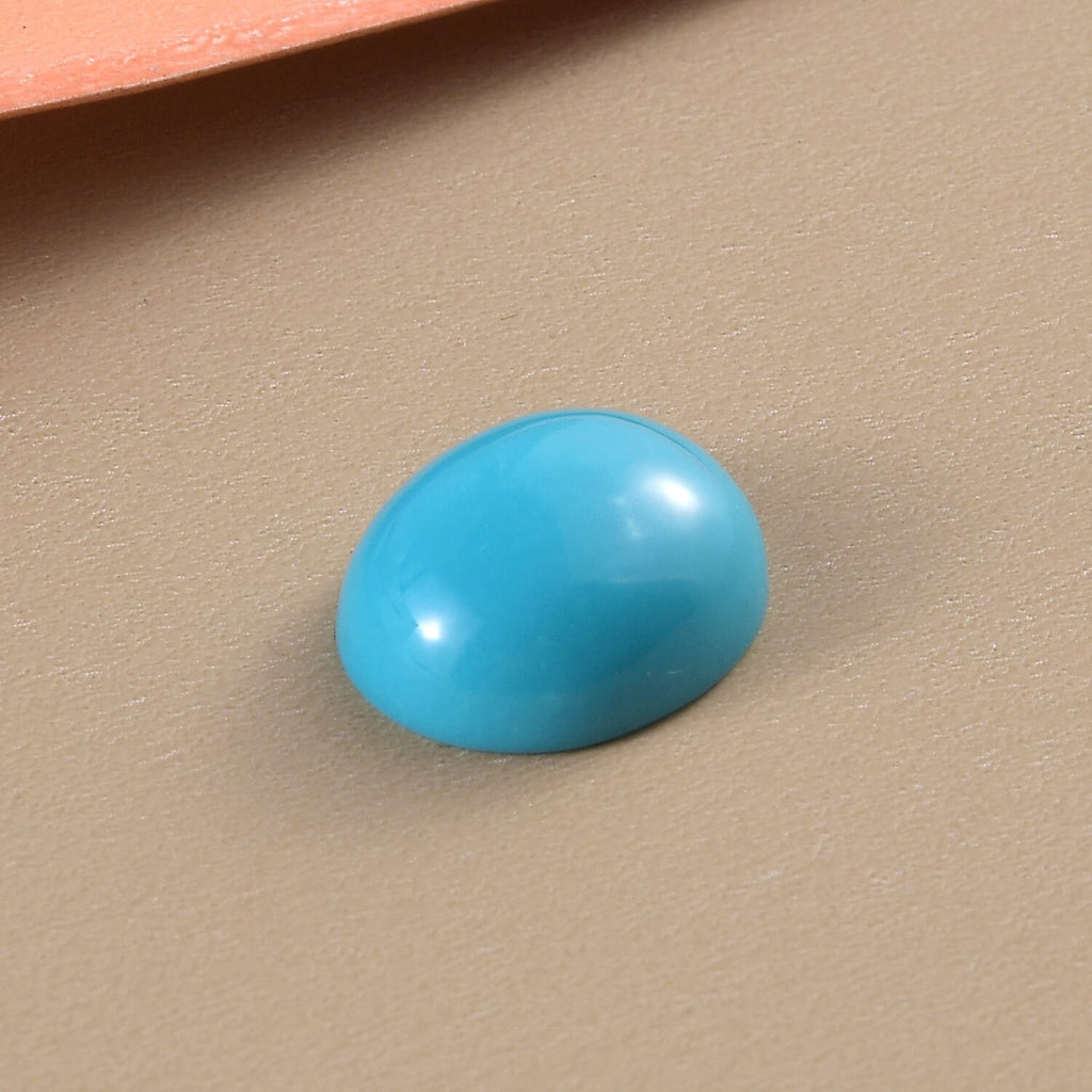 AA Quality Sleeping Beauty Turquoise Oval 12x10 mm 4.56 Ct