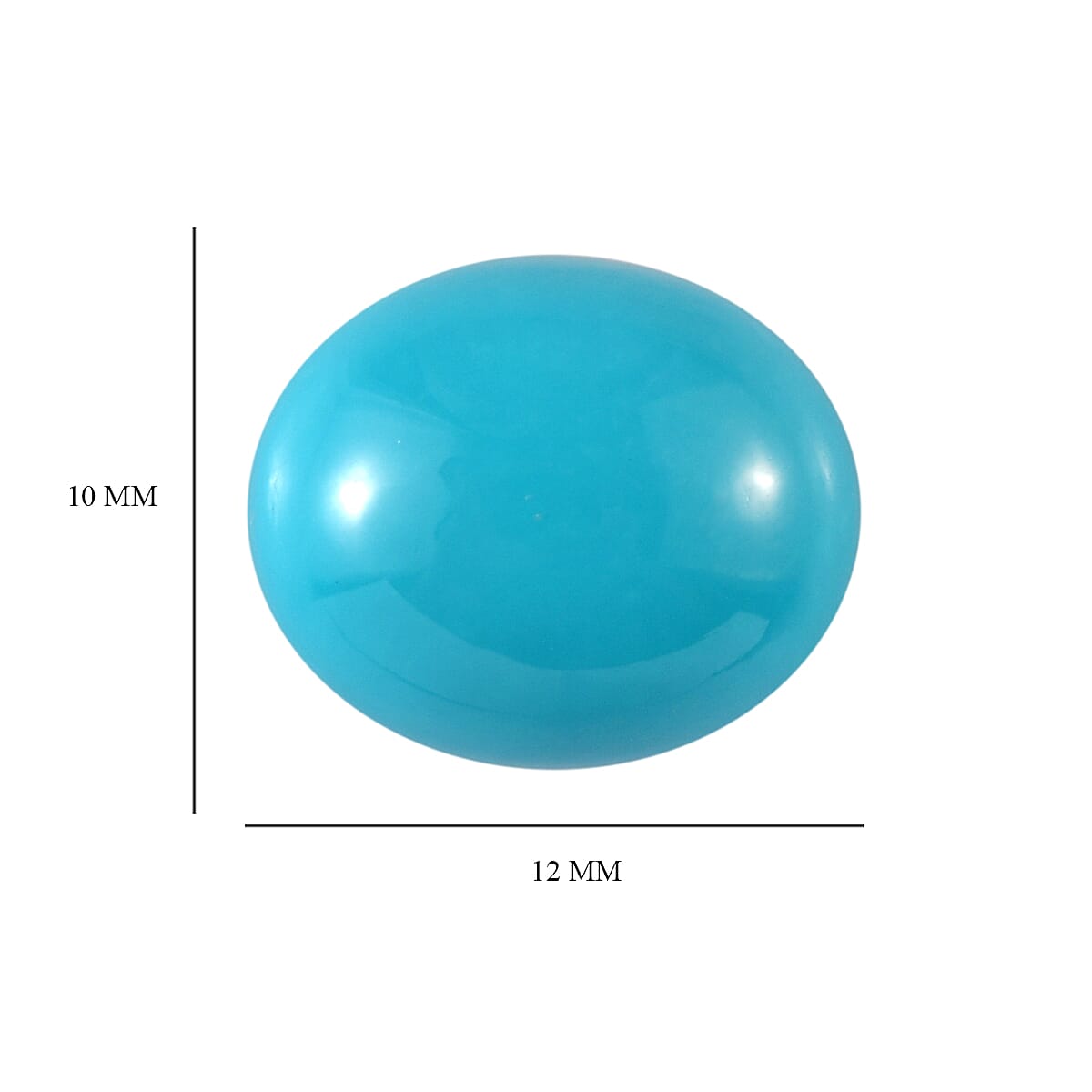 AA Quality Sleeping Beauty Turquoise Oval 12x10 mm 4.56 Ct 7250099 5