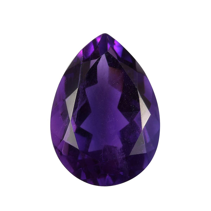 AAA African Amethyst Pear 14.22x10.19x6.86 Faceted 4.23 Cts 6050088 1