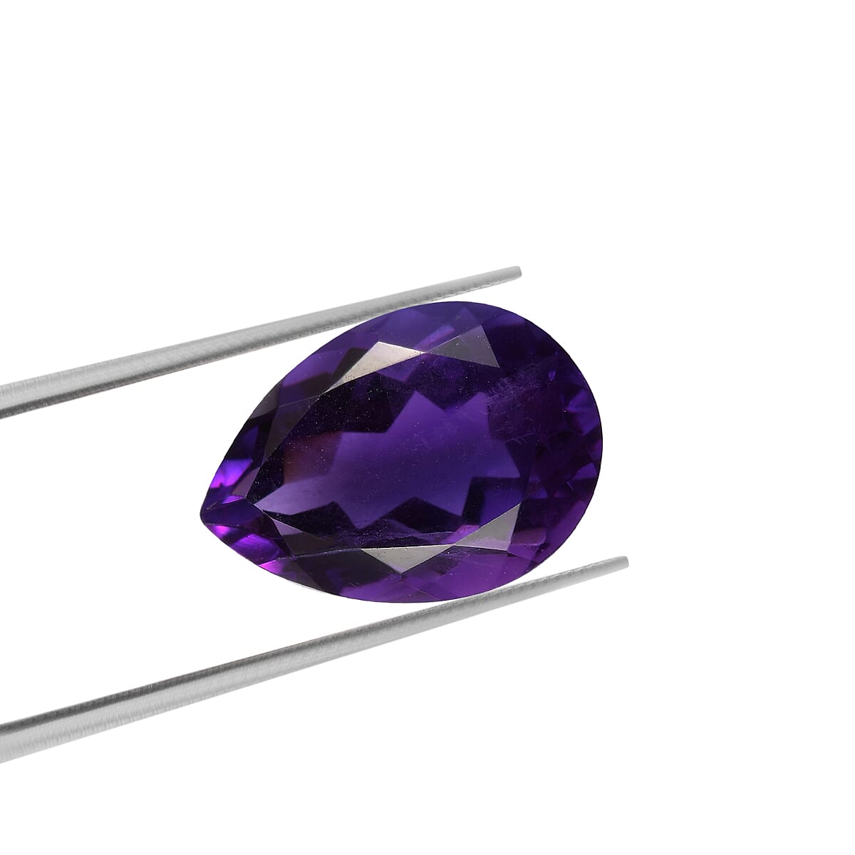AAA African Amethyst Pear 14.22x10.19x6.86 Faceted 4.23 Cts 6050088 3