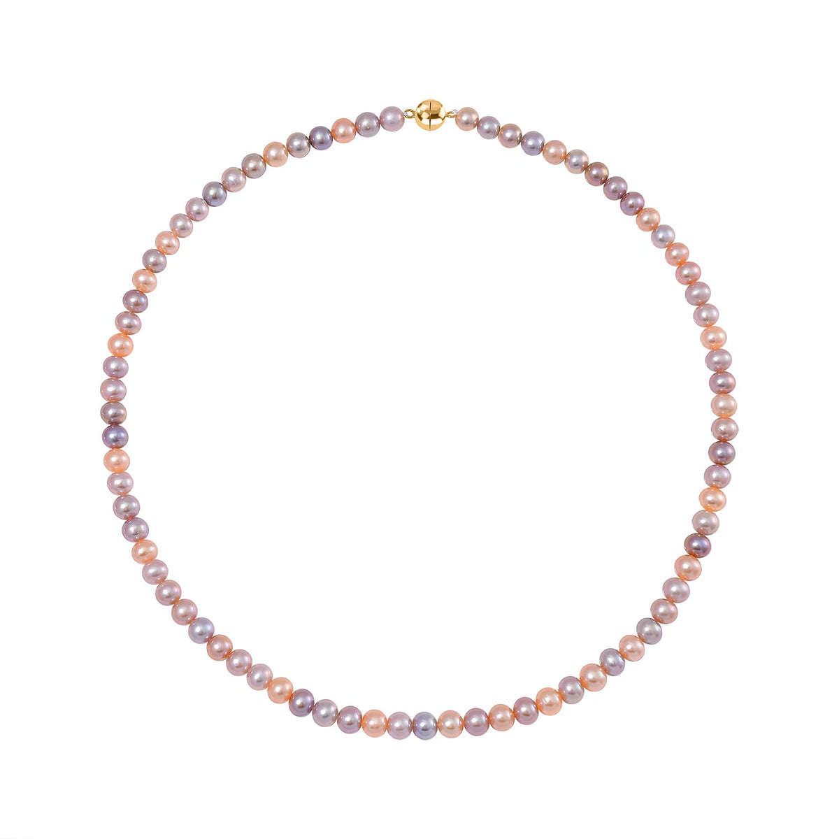 Natural AAA Multi Colour Edison Pearl Necklace (Size - 20) in YG Overlay Sterling Silver 165.00 Ct 7836874 3