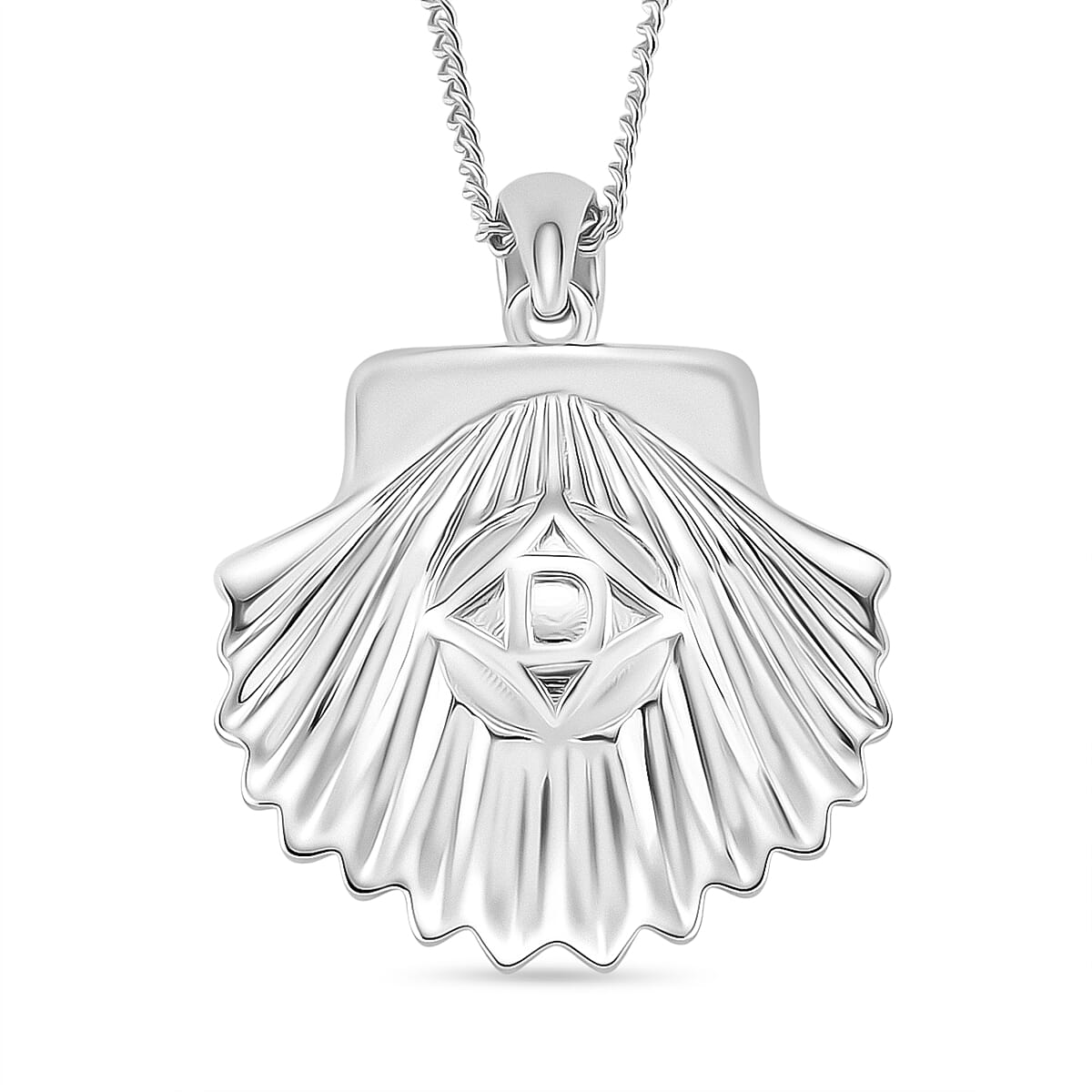 AAA White Edison Pearl (10-11 MM) Pendant with Chain (Size 18) in Rhodium Overlay Sterling 8.22 Ct. 4397189 4