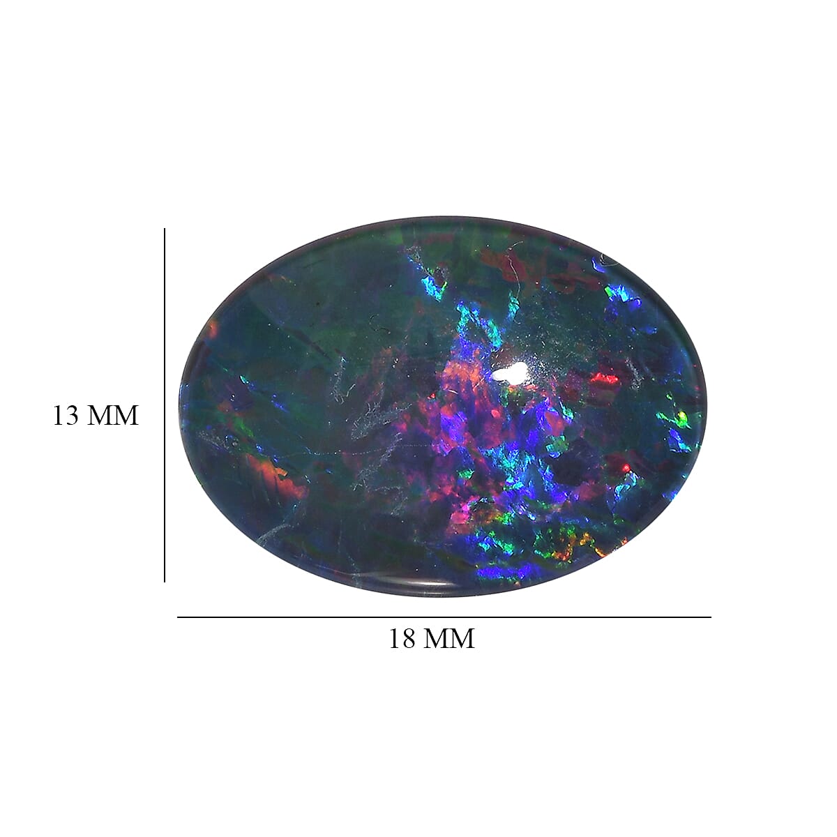 AAAA Australian Opal Triplet Oval Shape Gemstone 6.19 Ct. 8130011 4