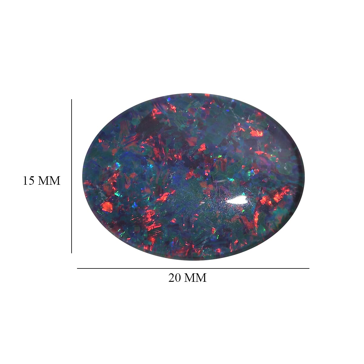 AAAA Australian Opal Triplet Oval Shape Gemstone 8.25 Ct. 8130010 4