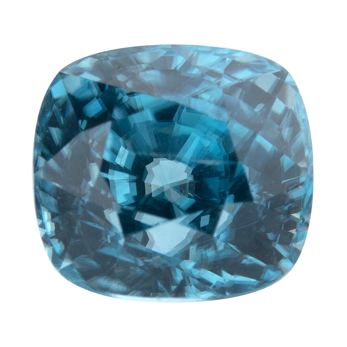 AAAA Blue Zircon Cushion Cut Gemstone 4.75 Ct. 8054741 0