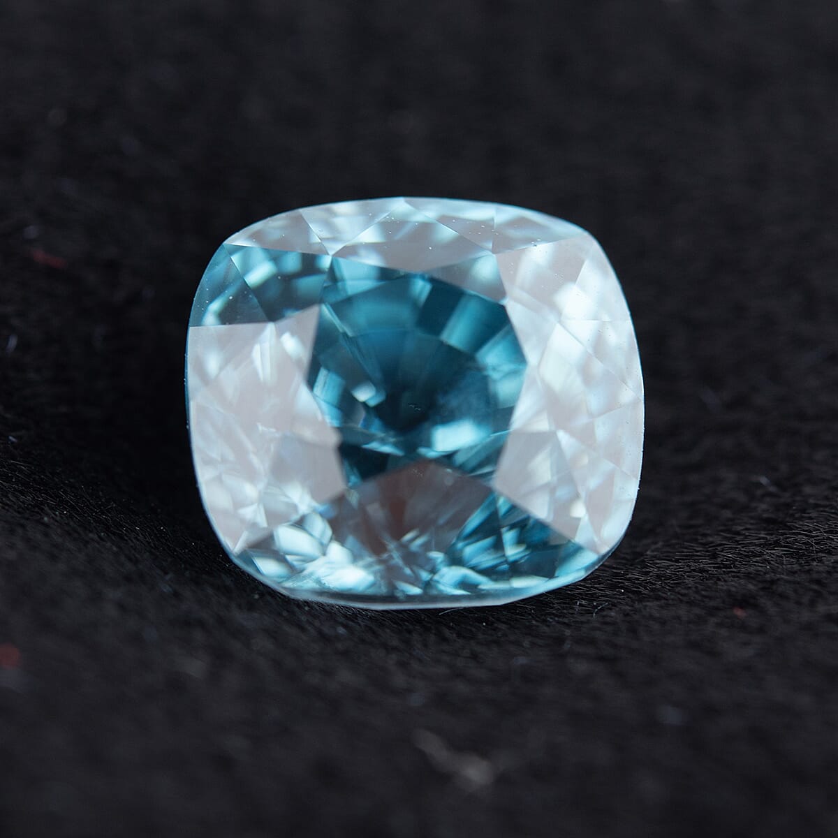 AAAA Blue Zircon Cushion Cut Gemstone 4.75 Ct. 8054741 1