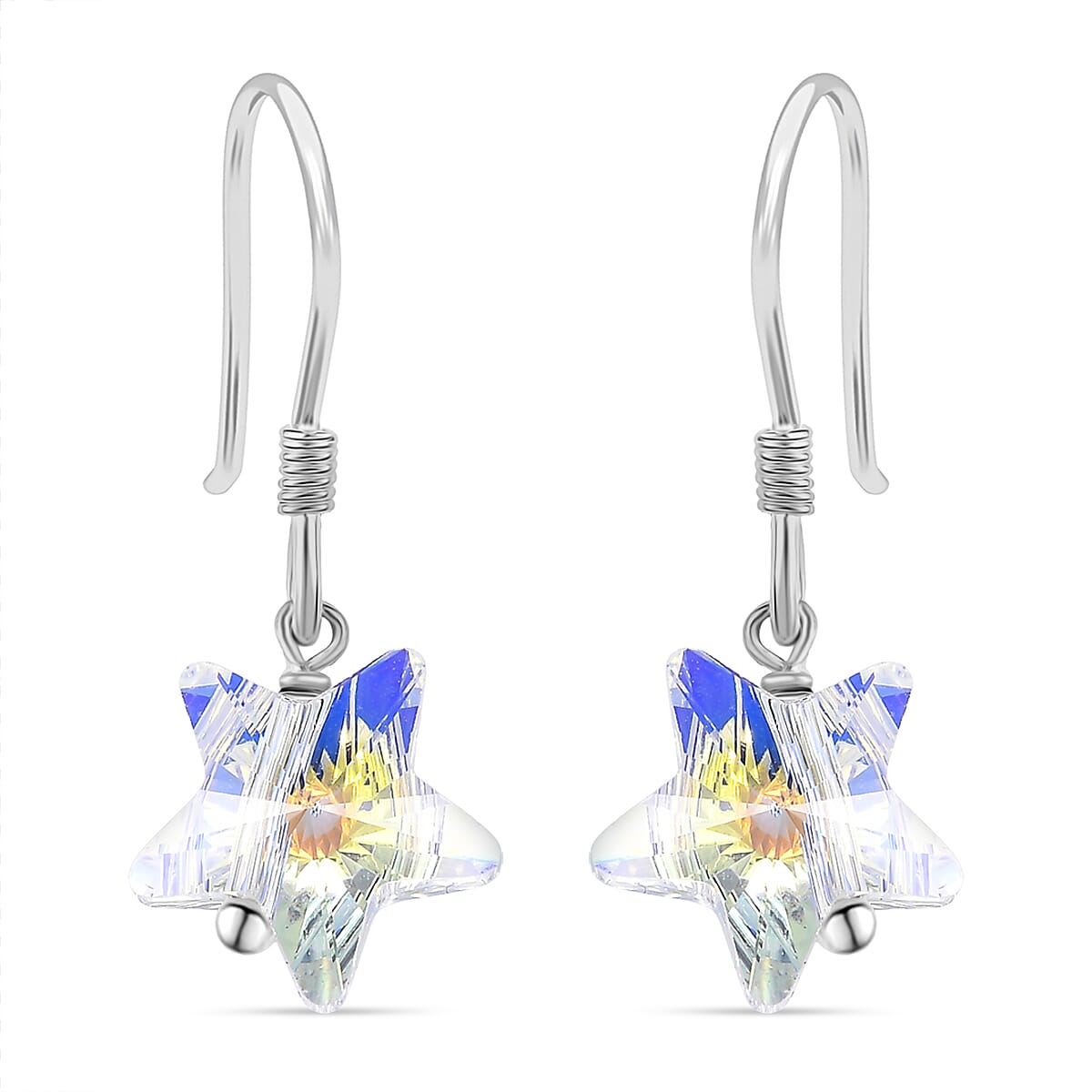 AB Swarovski Crystal Dangling Earring with J Hook Sterling Silver 7.03 Ct. 8116624 0