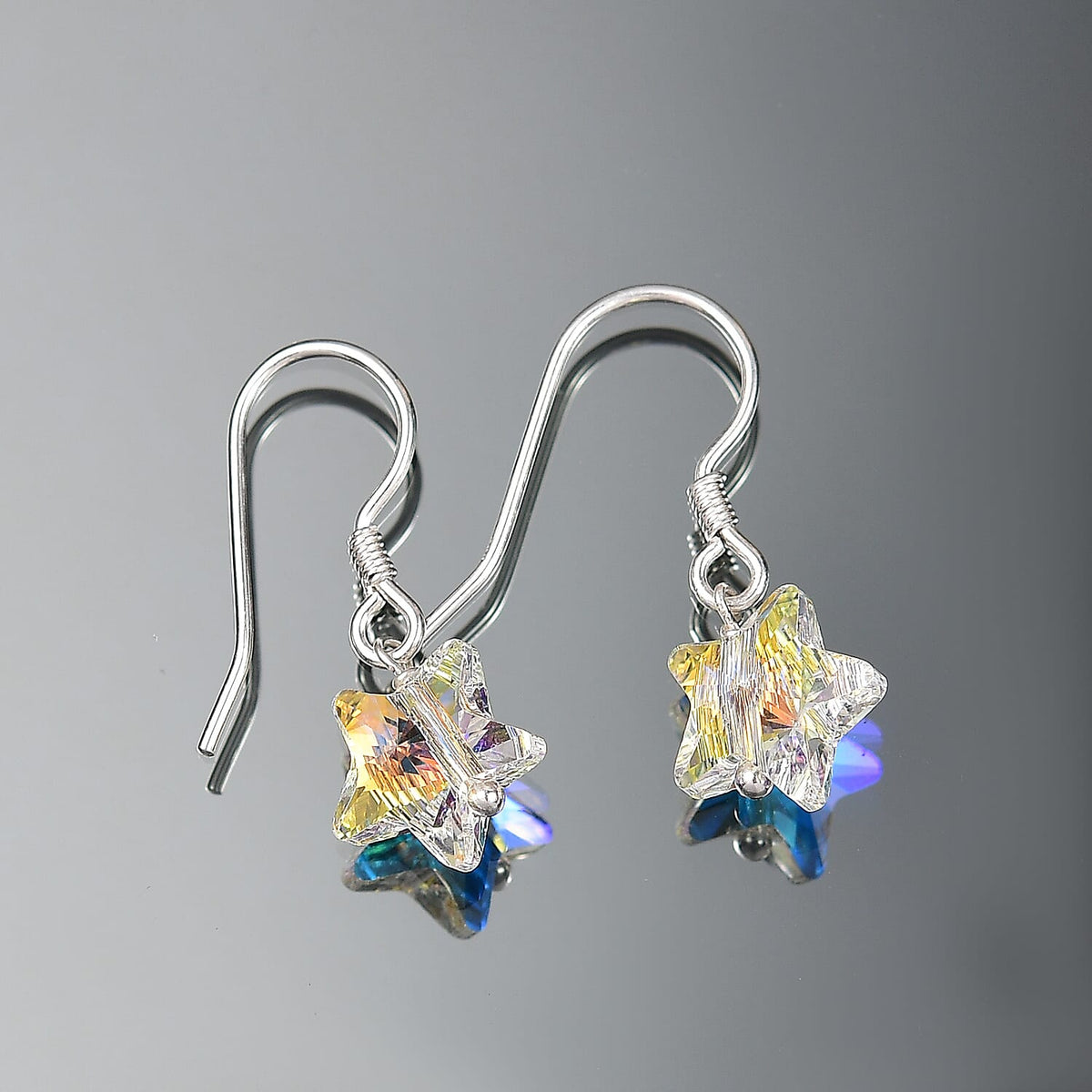 AB Swarovski Crystal Dangling Earring with J Hook Sterling Silver 7.03 Ct. 8116624 2