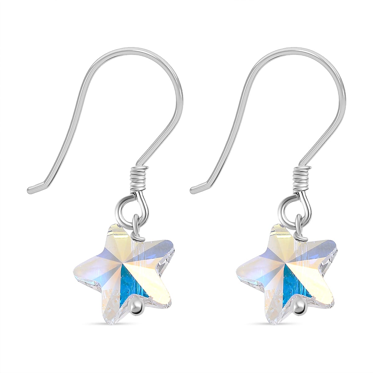 AB Swarovski Crystal Dangling Earring with J Hook Sterling Silver 7.03 Ct. 8116624 5