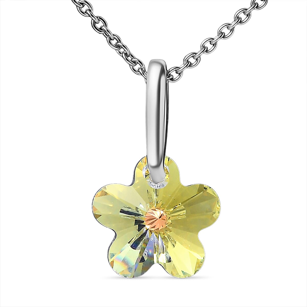 AB Swarovski Crystal Pendant with Chain (Size 20) 6.45 Ct. 4380396 0