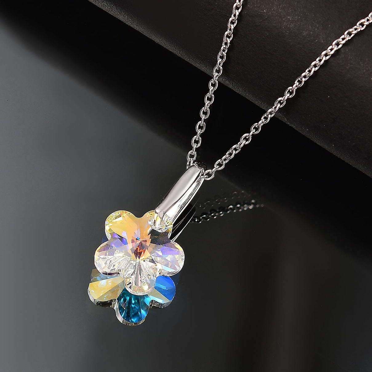 AB Swarovski Crystal Pendant with Chain (Size 20) 6.45 Ct. 4380396 3
