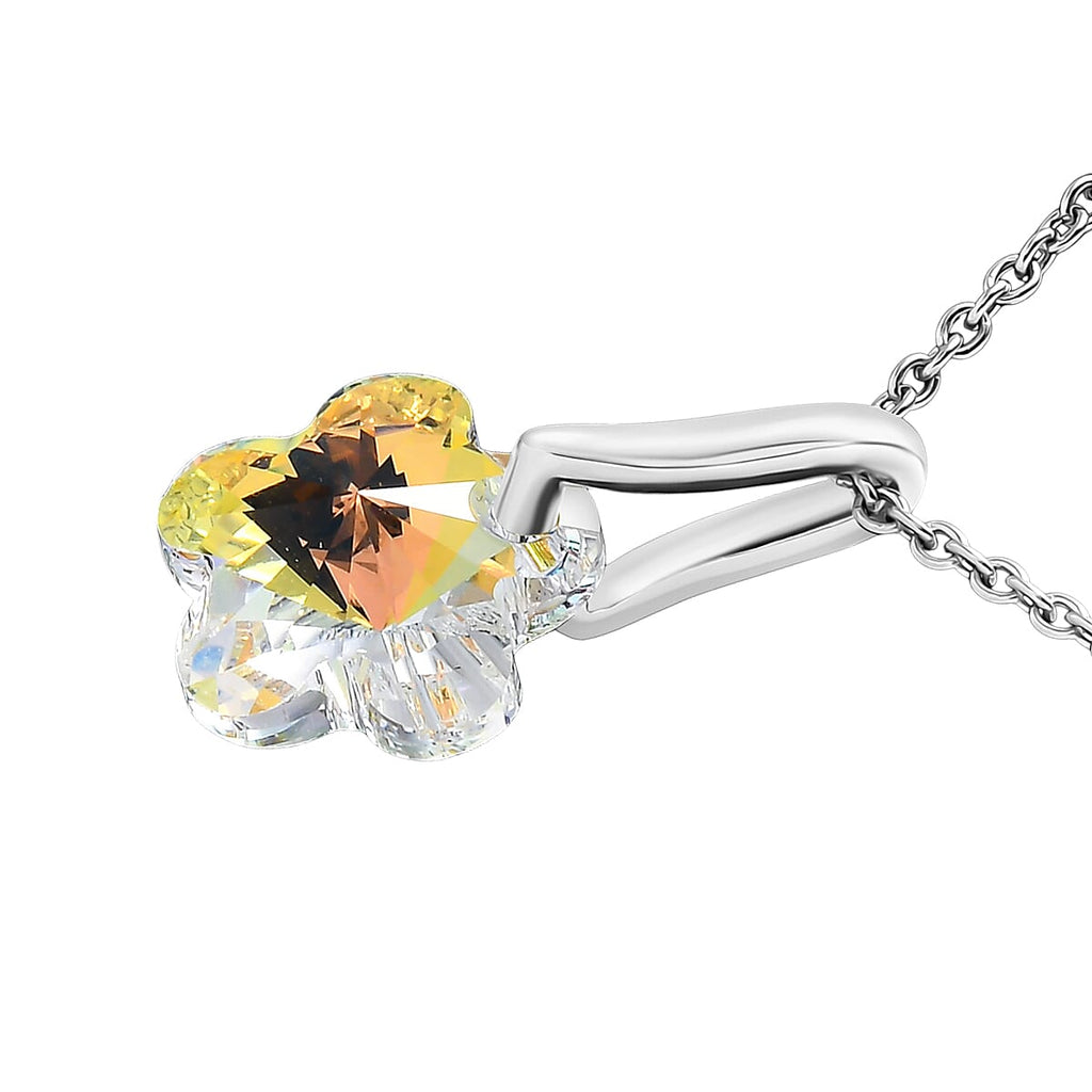 AB Swarovski Crystal Pendant with Chain (Size 20) 6.45 Ct.