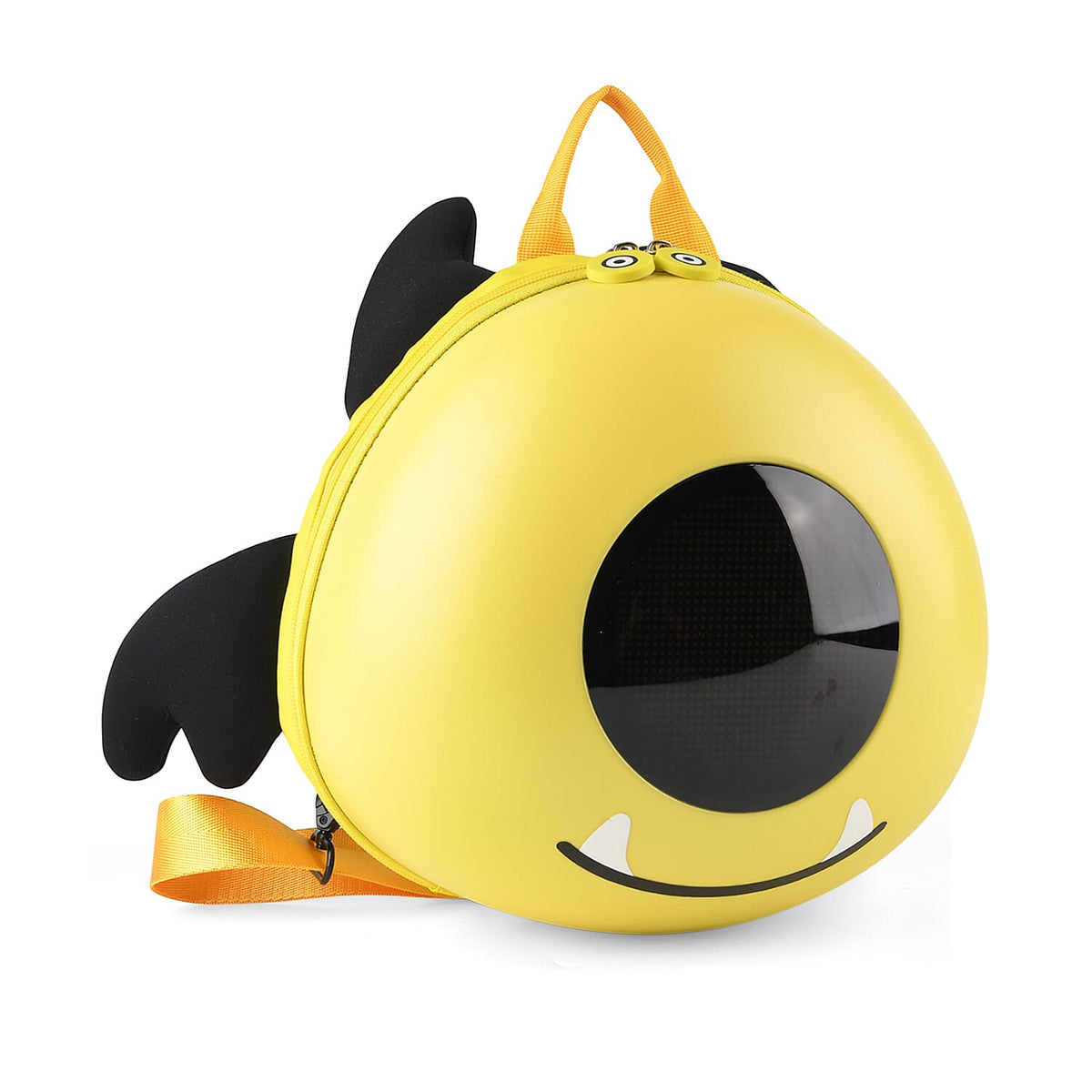 LED Smart Waterproof Monster Hard-shell Backpack with Wings (Powerbank not incl.) - Light Yellow V32623057 0