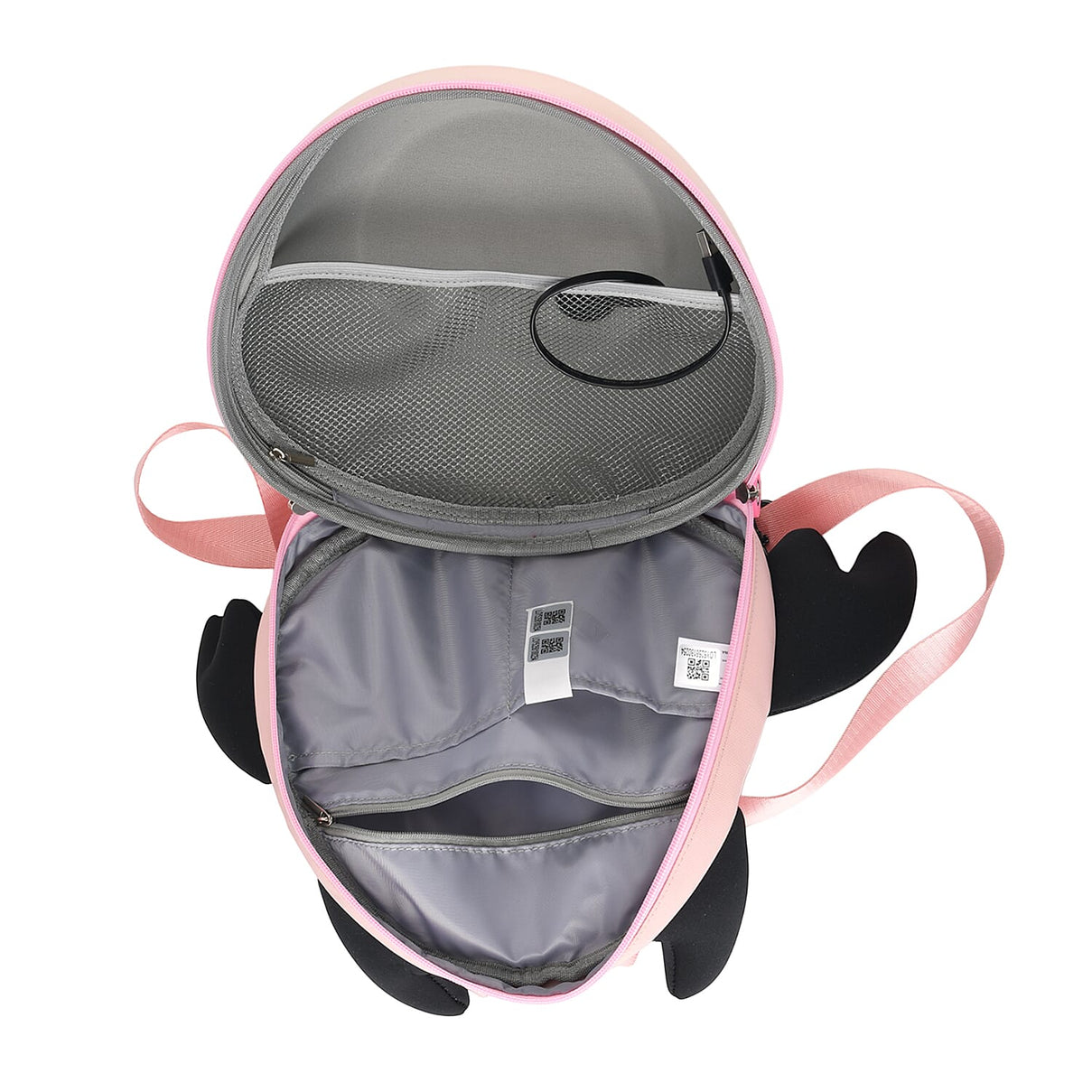 LED Smart Waterproof Monster Hard-shell Backpack with Wings (Powerbank not incl.) - Pink 8418574 5