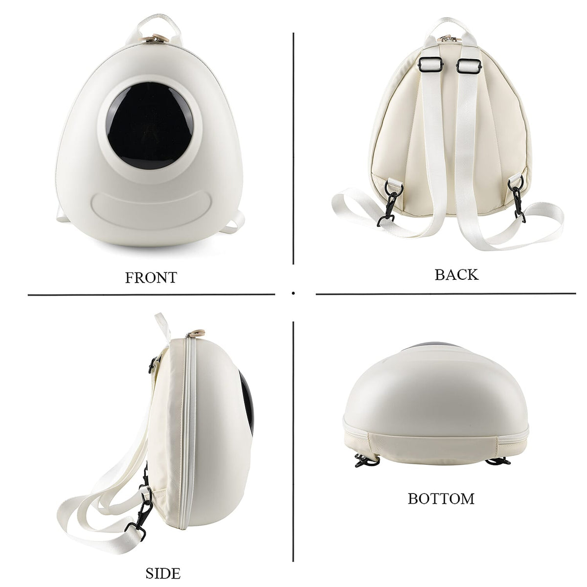 LED Smart Waterproof Hard-shell Backpack (Powerbank not incl.) - White V32634784 6