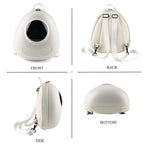 LED Smart Waterproof Hard-shell Backpack (Powerbank not incl.) - White