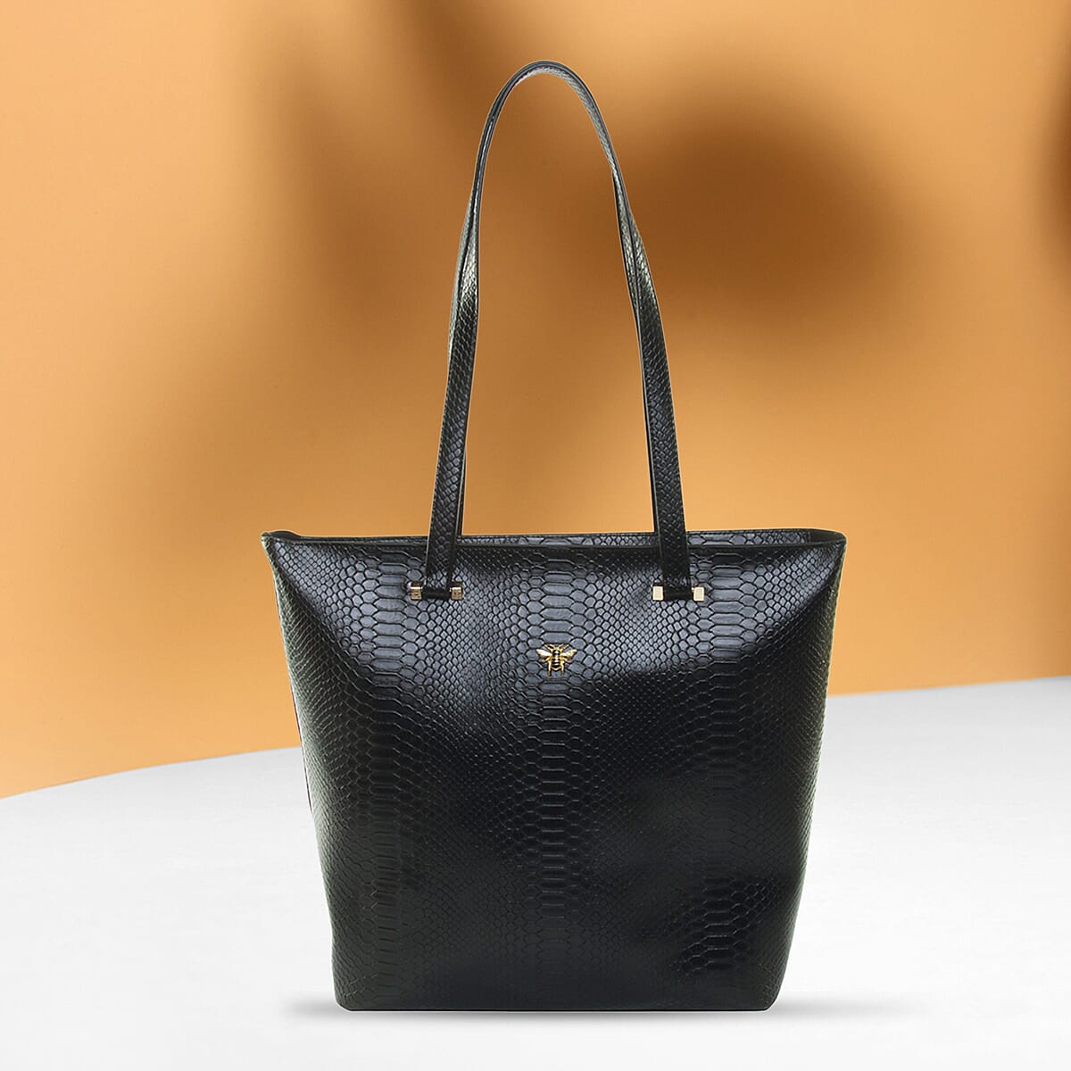 ALICE WHEELER Knightsbridge Snake Pattern Tote Bag - Grey 8945254 1