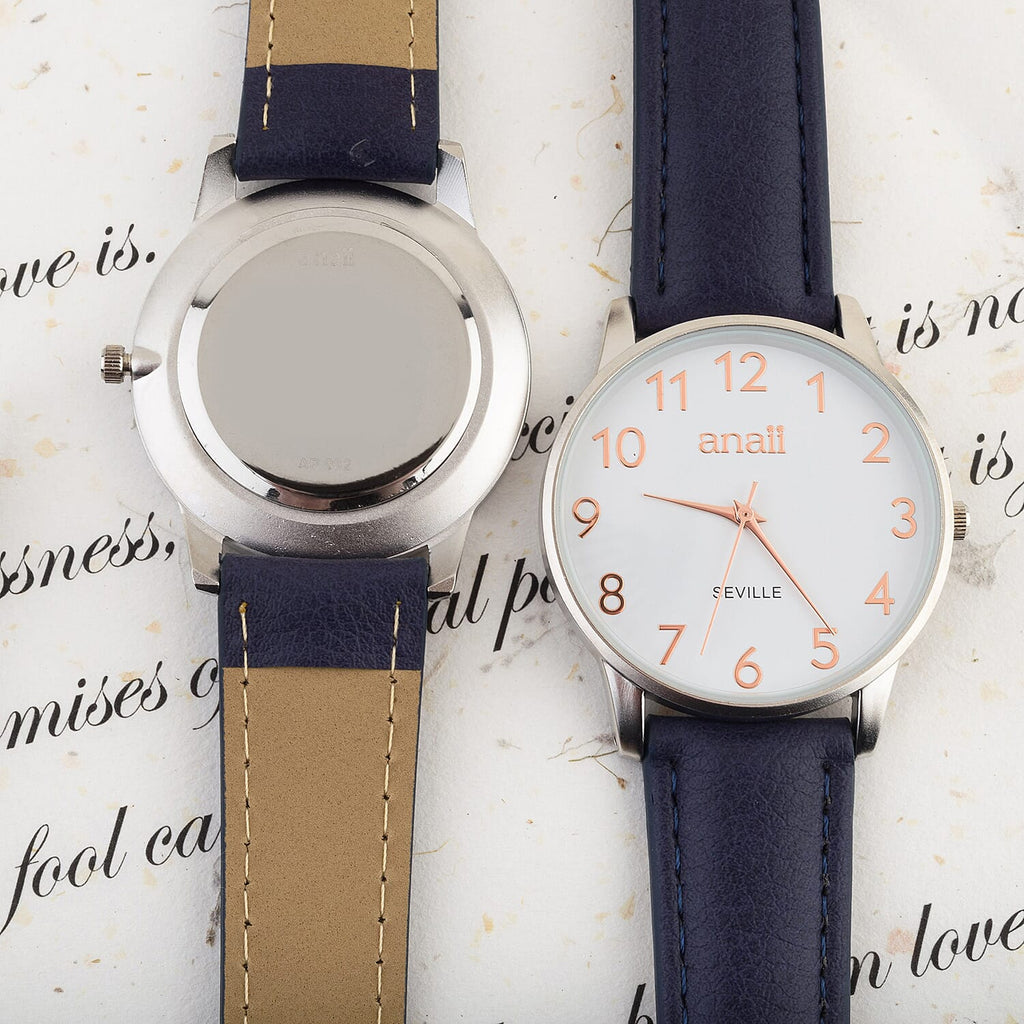 Personalised Engravable ANAII Seville Blue Watch