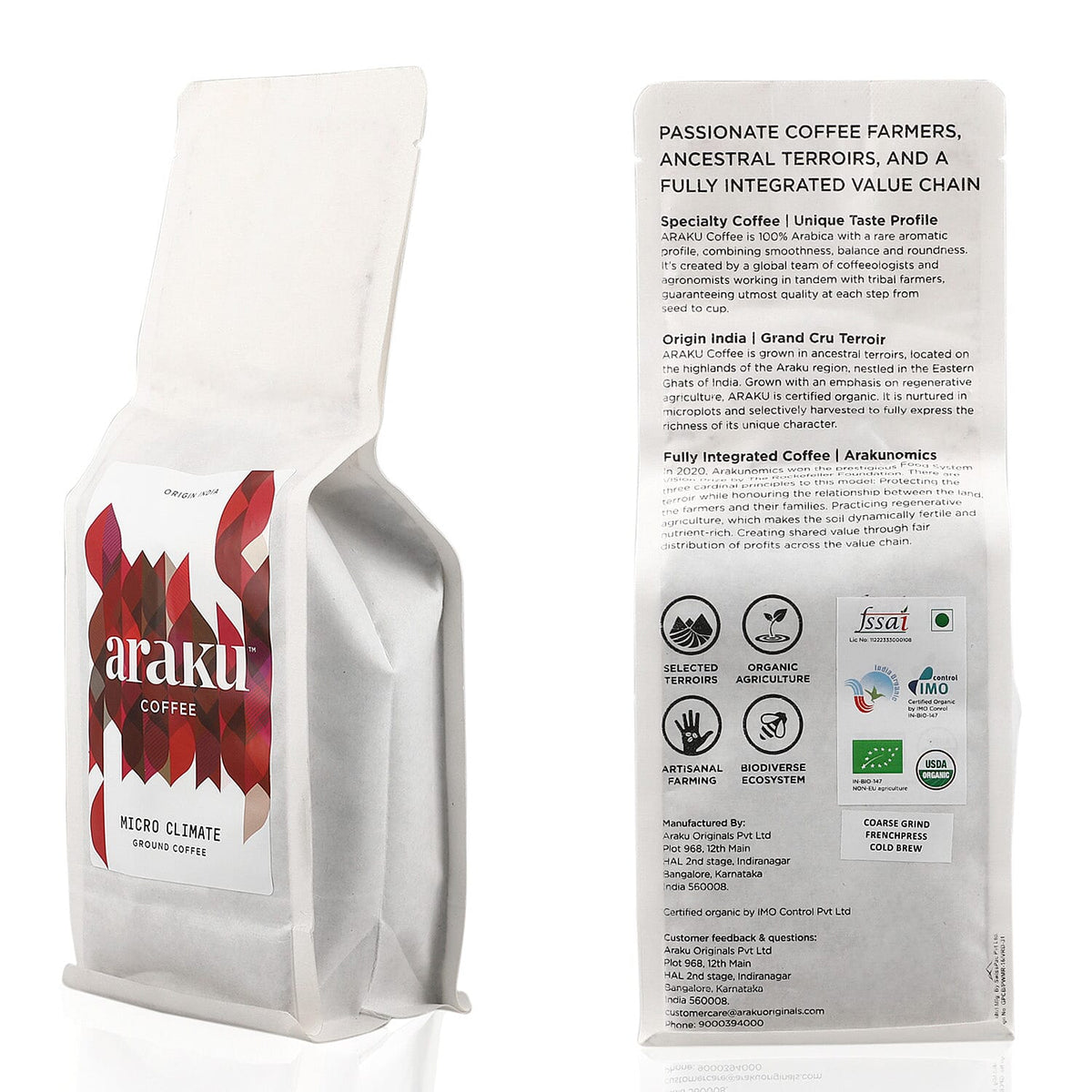 ARAKU Arabica Ground Coffee - Micro Climate (250g) 7320327 8
