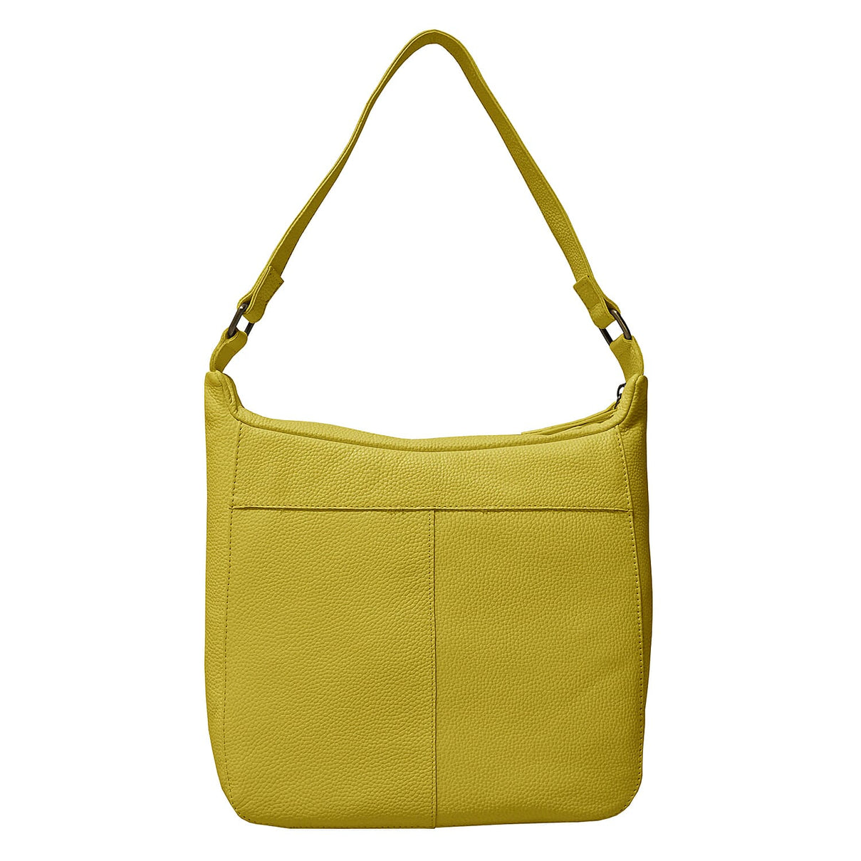 Assots London Bianca Genuine Pebble Grain Leather Slouchy Hobo Bag - Yellow 6083371 0