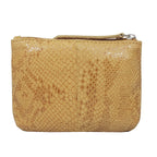 ASSOTS LONDON Denise 100% Genuine Leather Card - Coin Purse (Size 13x9 Cm) - Mustard
