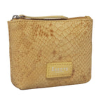 ASSOTS LONDON Denise 100% Genuine Leather Card - Coin Purse (Size 13x9 Cm) - Mustard