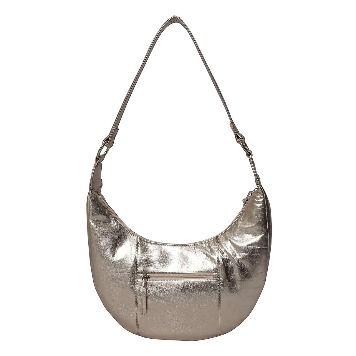 Assots London Layla Genuine Leather Hobo Shoulder Bag - Rose Gold 6249666 1