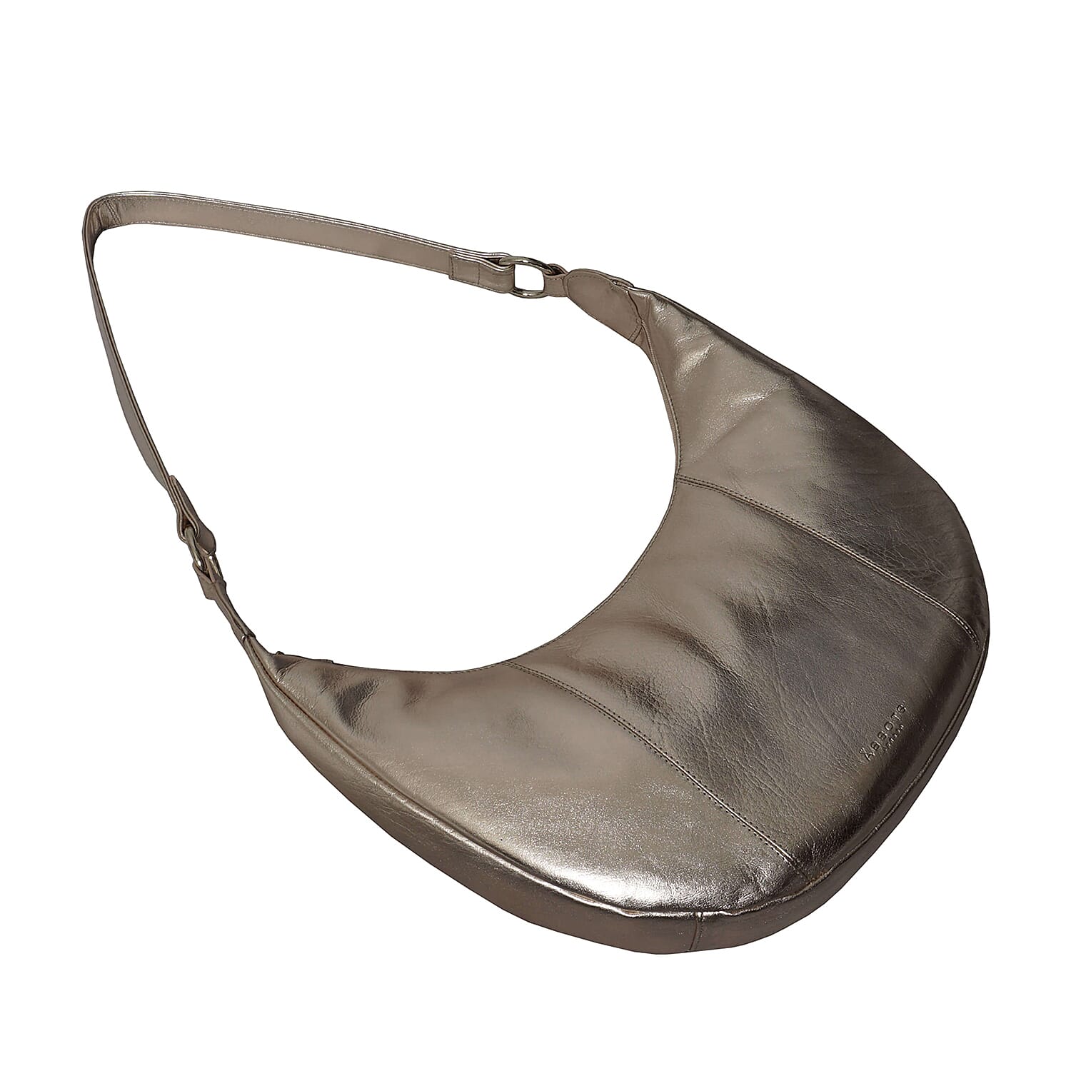 Assots London Layla Genuine Leather Hobo Shoulder Bag - Rose Gold 6249666 3