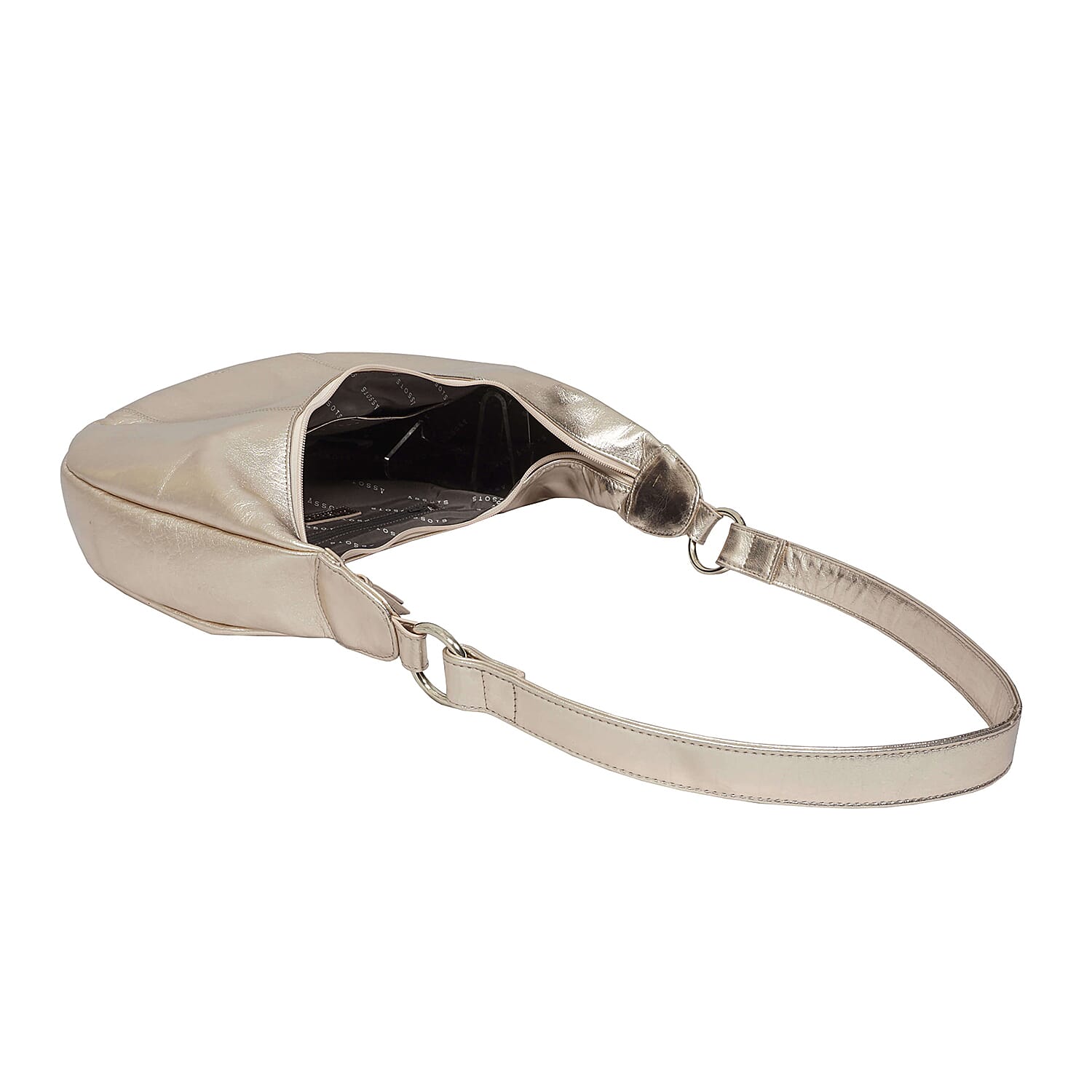 Assots London Layla Genuine Leather Hobo Shoulder Bag - Rose Gold 6249666 6