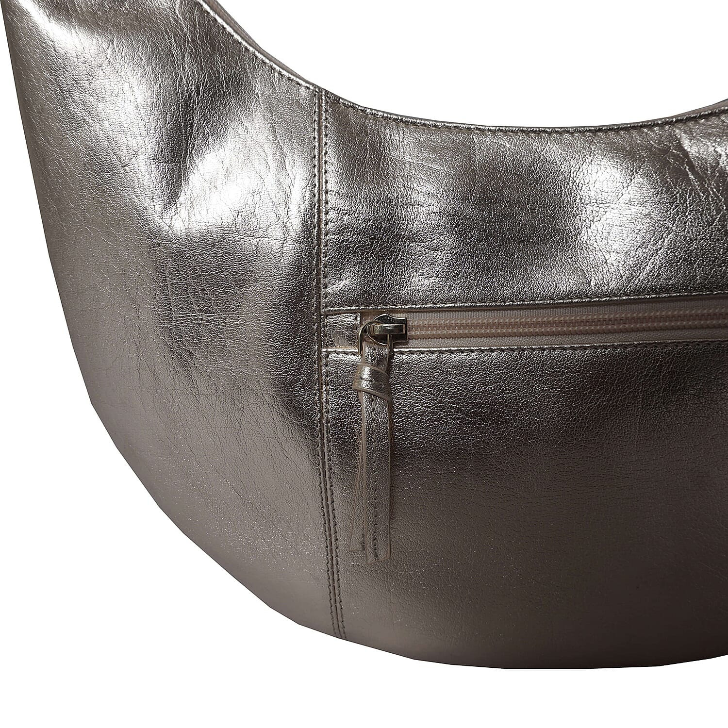 Assots London Layla Genuine Leather Hobo Shoulder Bag - Rose Gold 6249666 7