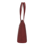 ASSOTS LONDON Melanie 100% Genuine Leather Croc Pattern Tote Bag with Handle Drop (Size 29x23x13 Cm) - Red