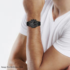 AVIATOR 5 ATM Water Resistant Smart Pilot Watch with Black Silicone Strap