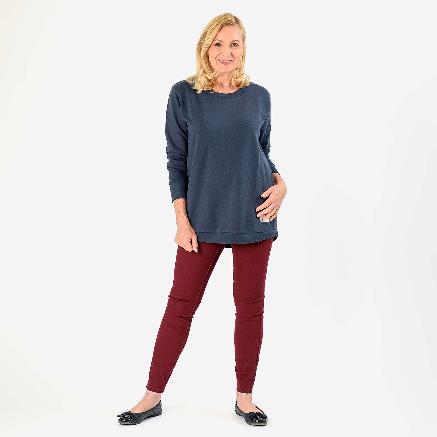 AVON Cotton Jegging - Burgundy (Size 16 - 18) 7981700 3