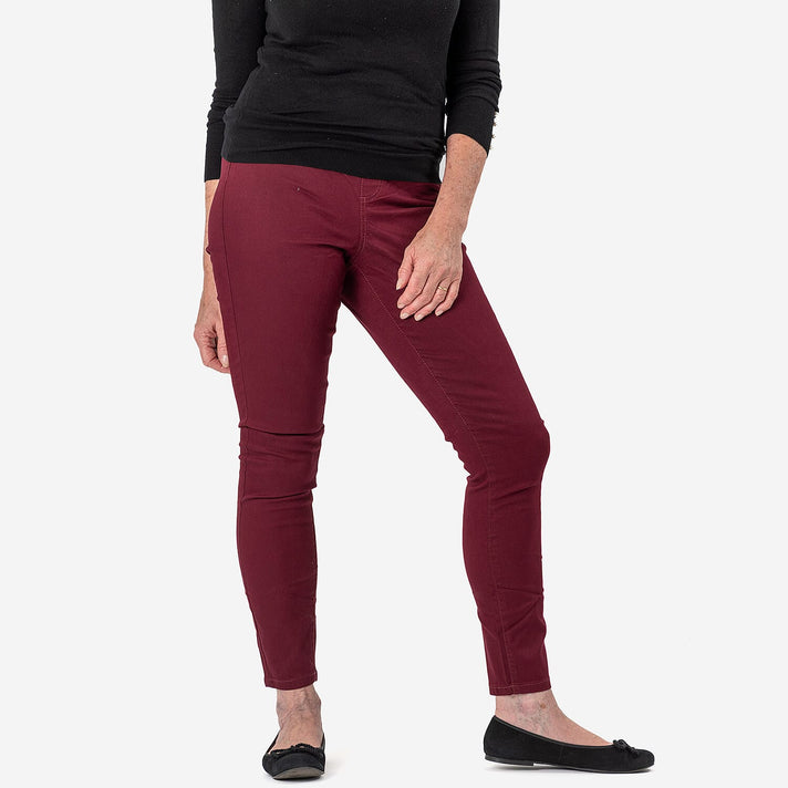 AVON Cotton Jeggings (Size 12-14) - Berry Red 7981703 1