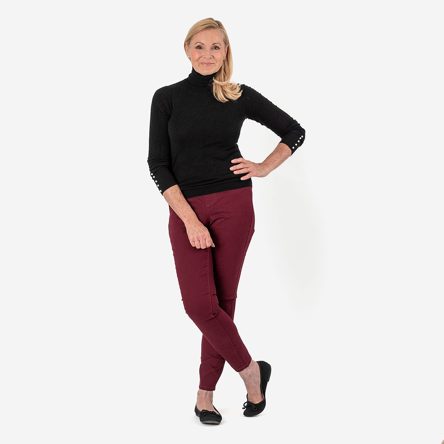 AVON Cotton Jeggings (Size 12-14) - Berry Red 7981703 1