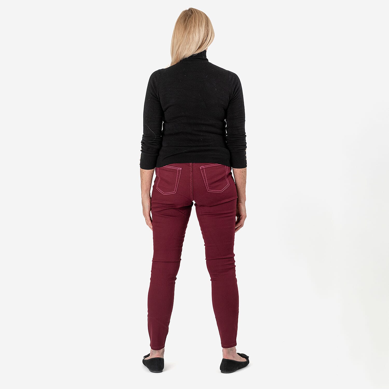 AVON Cotton Jeggings (Size 12-14) - Berry Red 7981703 3