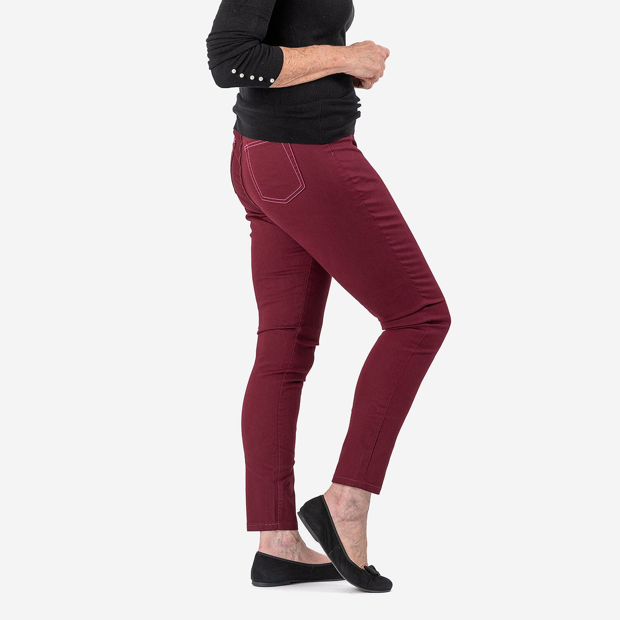 AVON Cotton Jeggings (Size 12-14) - Berry Red 7981703 4