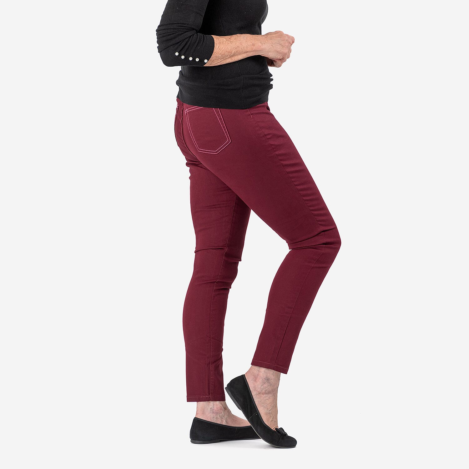 AVON Cotton Jeggings (Size 12-14) - Berry Red 7981703 4