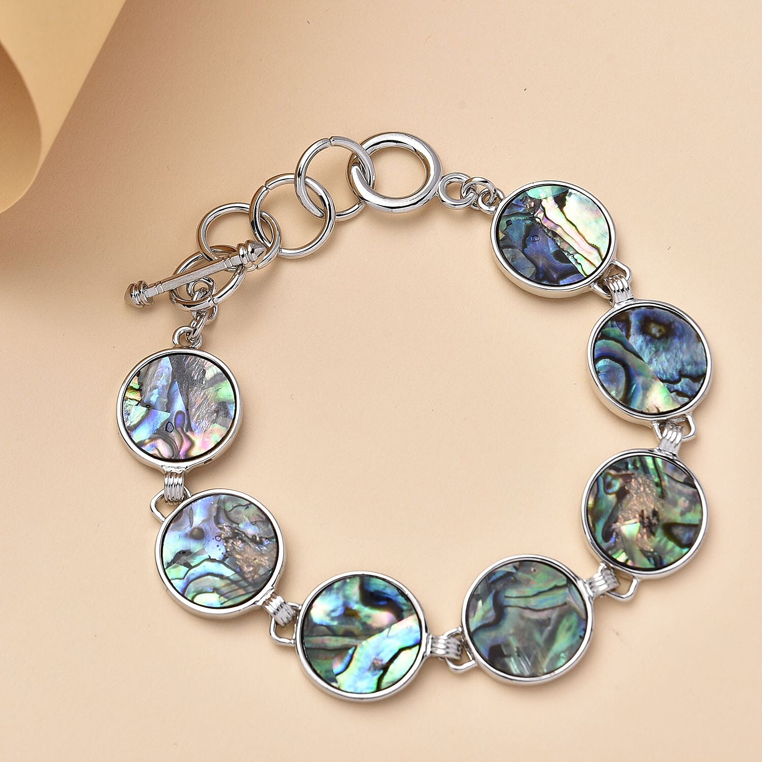 Abalone Shell Bracelet with T- bar clasp 7792328 1