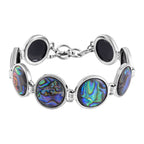 Abalone Shell Circle Link Bracelet (Size - 7.5)
