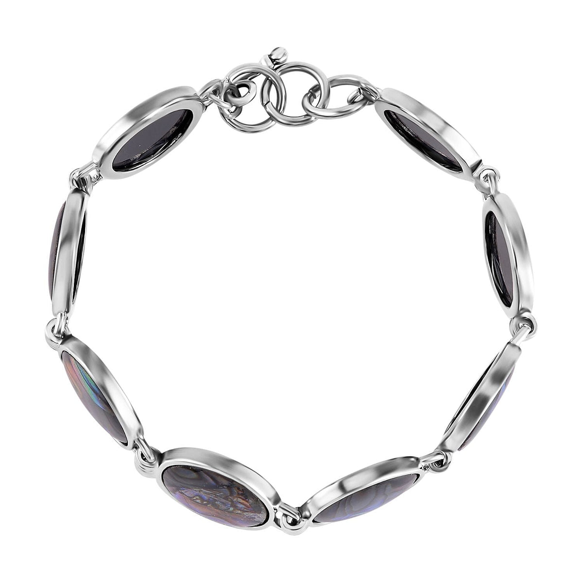 Abalone Shell Circle Link Bracelet (Size - 7.5) 7568294 4