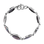 Abalone Shell Circle Link Bracelet (Size - 7.5)