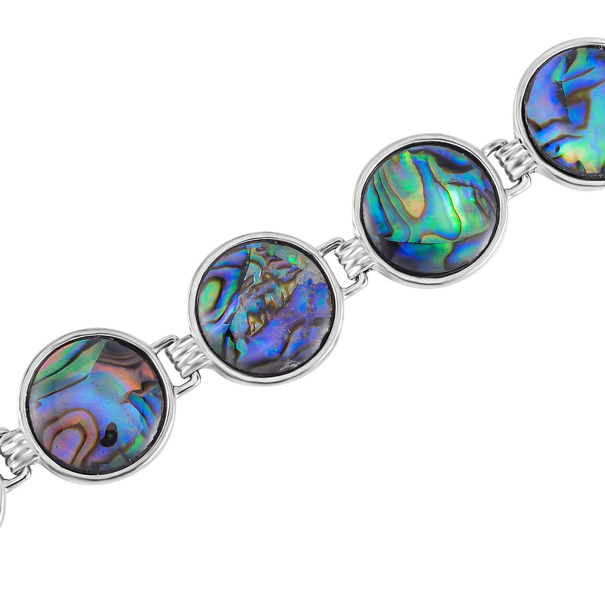 Abalone Shell Circle Link Bracelet (Size - 7.5) 7568294 5
