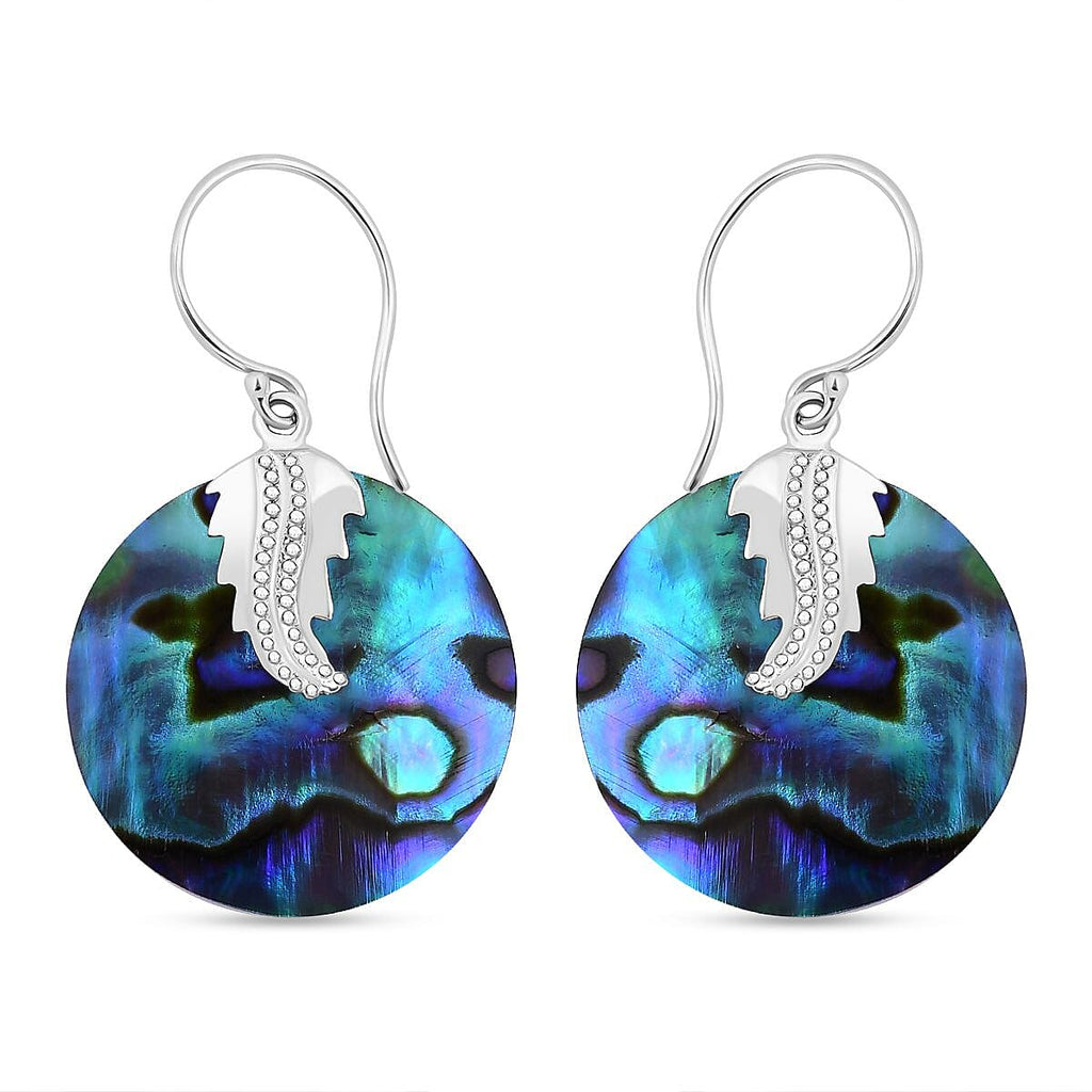 Abalone Shell Hook Earring in Sterling Silver