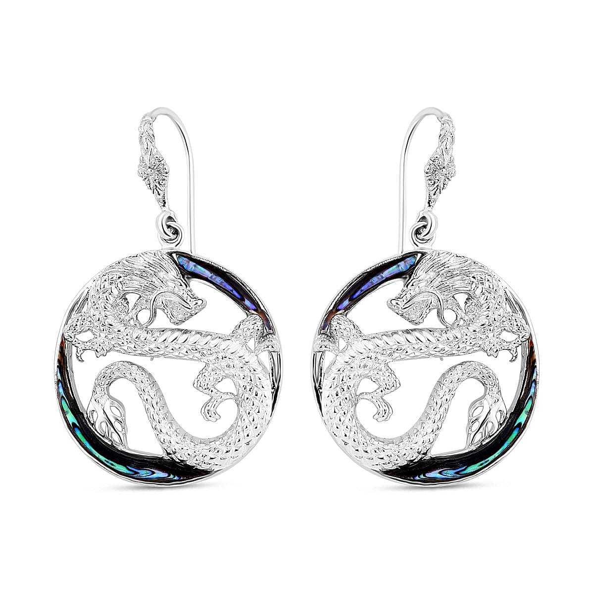 Royal Bali Collection Abalone Shell Earrings in Sterling Silver. Silver Wt. 13 Gms 7748241 0