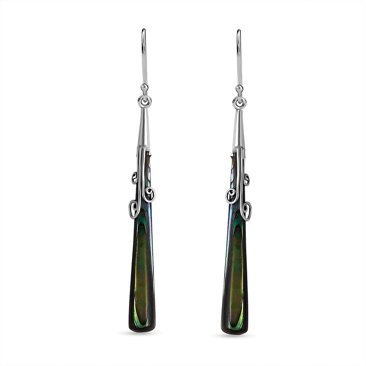 Abalone Shell Earring with Hook in Sterling Silver V32731726 1