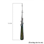 Abalone Shell Earring with Hook in Sterling Silver