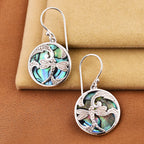 Royal Bali Collection - Abalone Shell Butterfly Earrings in Sterling Silver