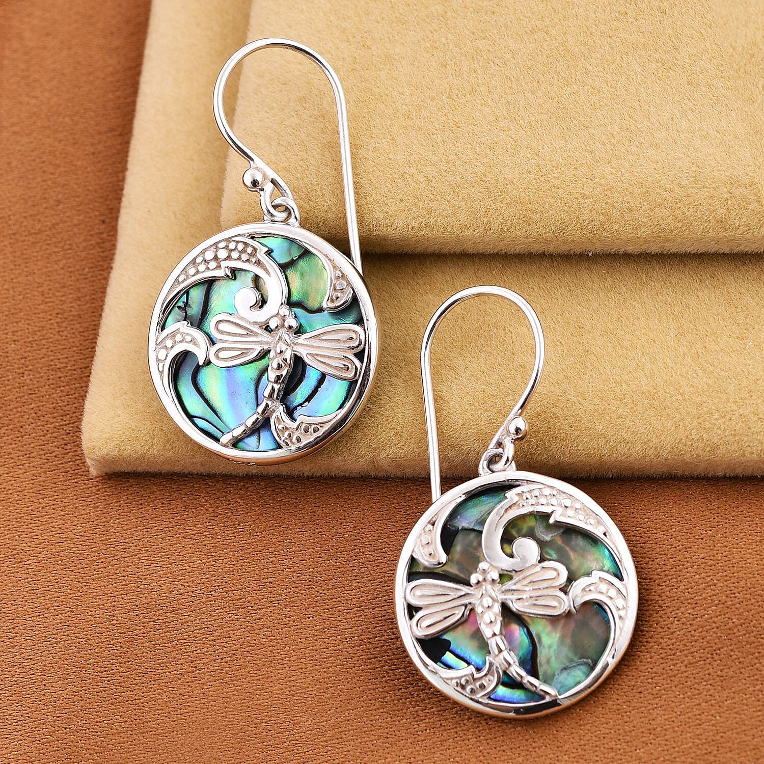 Royal Bali Collection - Abalone Shell Butterfly Earrings in Sterling Silver 7652098 2